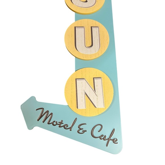 Mid Century Modern Sun Motel Wall Decor Sign MCM Retro Target Bullseye 2024 NEW‎ - Picture 3 of 4